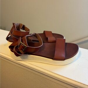 Torrid Brown Chunky Platform Sandal Brown Size 7.5